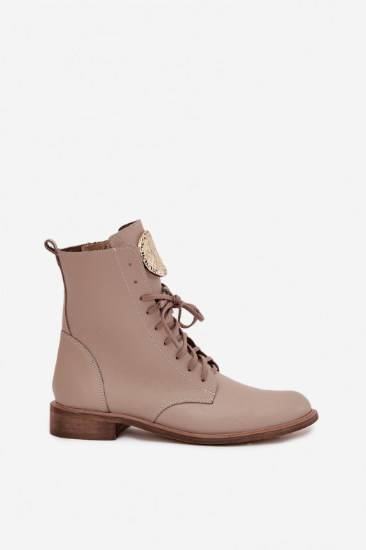 Haut Damenstiefel mit breiten Absätzen Ze goldene Farbem Detalem Zazoo 3084 Beige Haut Damenstiefel mit breiten Absätzen Ze goldene Farbem Detalem Zazoo 3084 Beige