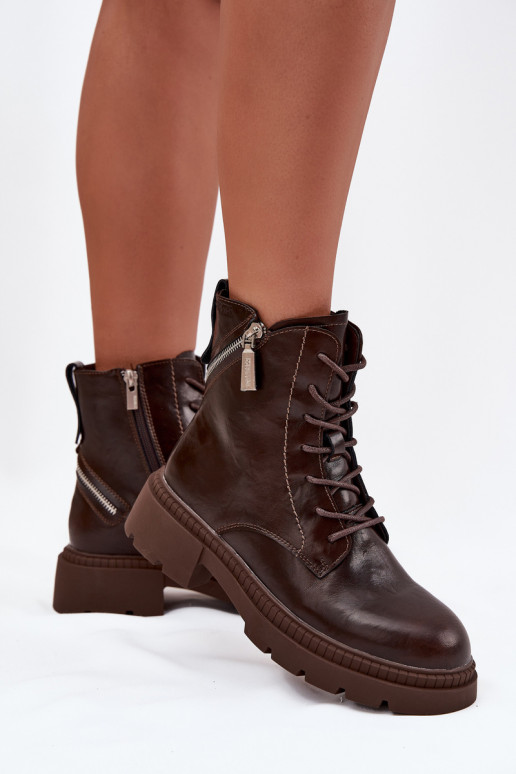 Haut Arbeitsstiefeletten Feminin sich Zuarm laufen Big Star SS274453 braune Farbe Haut Arbeitsstiefeletten Feminin sich Zuarm laufen Big Star SS274453 braune Farbe