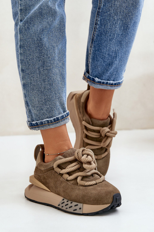 aus INildleder Sneakers Stilvollllschuhe Feminin mit einer PlattformGrubym Schnürungm Artiker 54C1466 braune Farbe aus INildleder Sneakers Stilvollllschuhe Feminin mit einer PlattformGrubym Schnürungm Artiker 54C1466 braune Farbe