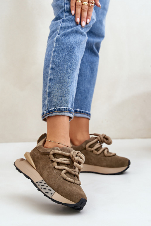 aus INildleder Sneakers Stilvollllschuhe Feminin mit einer PlattformGrubym Schnürungm Artiker 54C1466 braune Farbe aus INildleder Sneakers Stilvollllschuhe Feminin mit einer PlattformGrubym Schnürungm Artiker 54C1466 braune Farbe