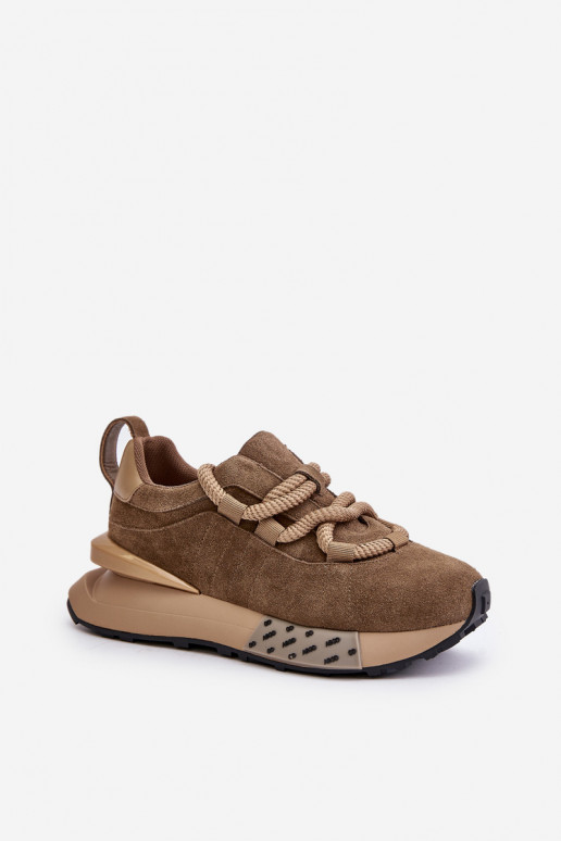 aus INildleder Sneakers Stilvollllschuhe Feminin mit einer PlattformGrubym Schnürungm Artiker 54C1466 braune Farbe aus INildleder Sneakers Stilvollllschuhe Feminin mit einer PlattformGrubym Schnürungm Artiker 54C1466 braune Farbe