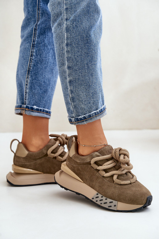 aus INildleder Sneakers Stilvollllschuhe Feminin mit einer PlattformGrubym Schnürungm Artiker 54C1466 braune Farbe aus INildleder Sneakers Stilvollllschuhe Feminin mit einer PlattformGrubym Schnürungm Artiker 54C1466 braune Farbe