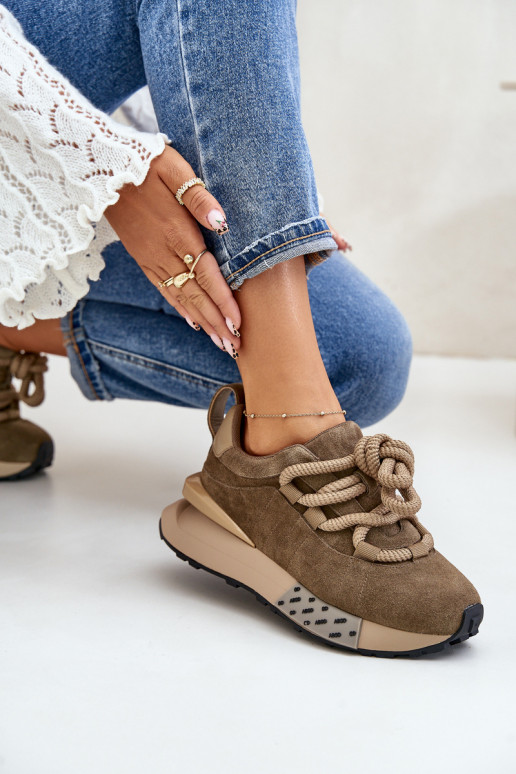 aus INildleder Sneakers Stilvollllschuhe Feminin mit einer PlattformGrubym Schnürungm Artiker 54C1466 braune Farbe aus INildleder Sneakers Stilvollllschuhe Feminin mit einer PlattformGrubym Schnürungm Artiker 54C1466 braune Farbe