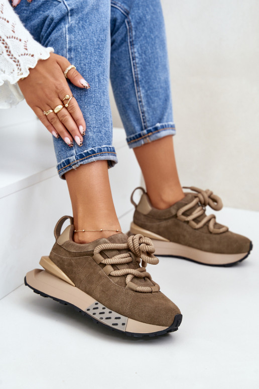 aus INildleder Sneakers Stilvollllschuhe Feminin mit einer PlattformGrubym Schnürungm Artiker 54C1466 braune Farbe aus INildleder Sneakers Stilvollllschuhe Feminin mit einer PlattformGrubym Schnürungm Artiker 54C1466 braune Farbe