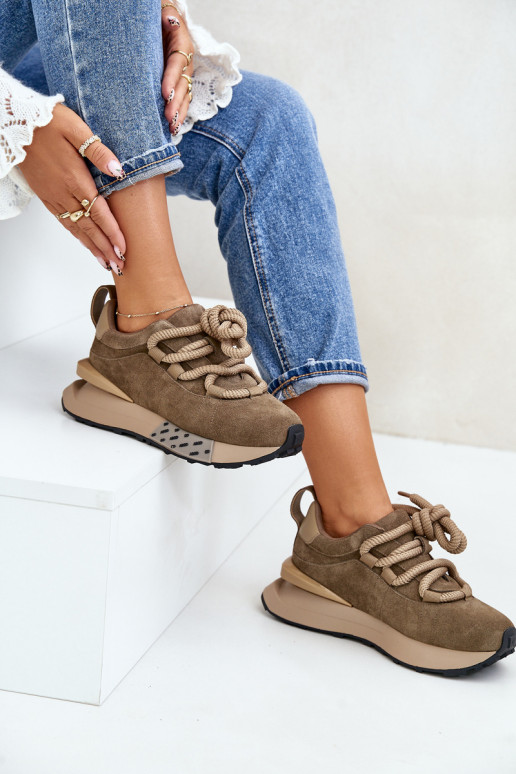 aus INildleder Sneakers Stilvollllschuhe Feminin mit einer PlattformGrubym Schnürungm Artiker 54C1466 braune Farbe aus INildleder Sneakers Stilvollllschuhe Feminin mit einer PlattformGrubym Schnürungm Artiker 54C1466 braune Farbe