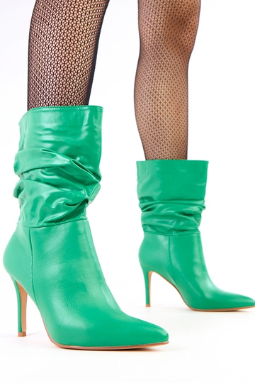 Grüne Stiefeletten mit...