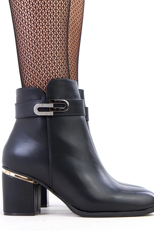 Schwarze High-Top Stiefeletten mit...