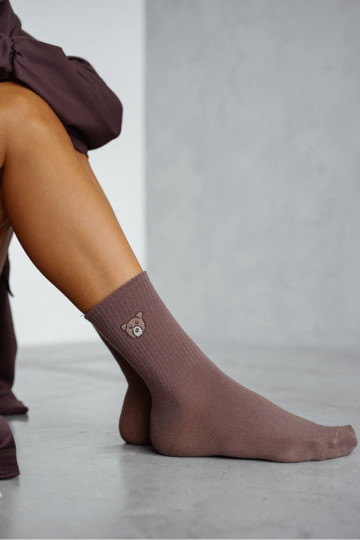 Socken Feminin NiedźZuiadek braune Farbe