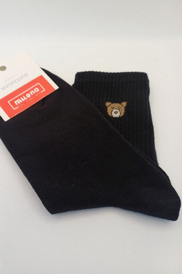 Socken Feminin NiedźZuiadek schZuarze Farbe