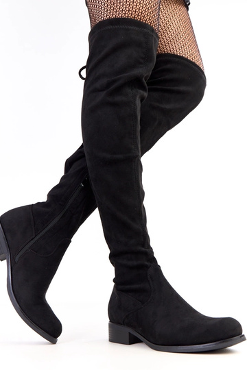 Schwarze lange Stiefel mit... 2