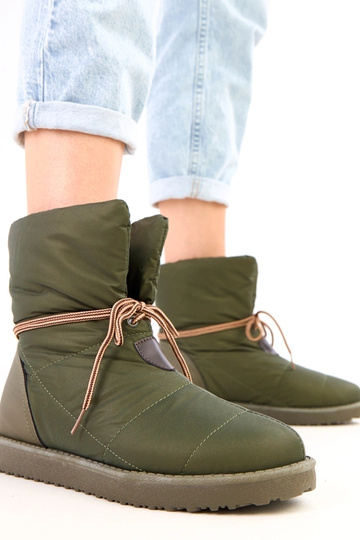 Grüne Damen Schneestiefel...