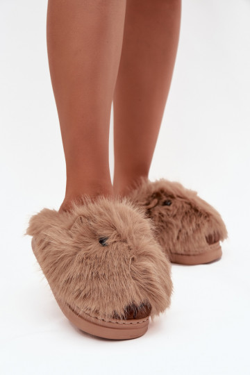 mit Pelzmantel Kapice Feminin Kapibary Khaki-Farbe Pravelle