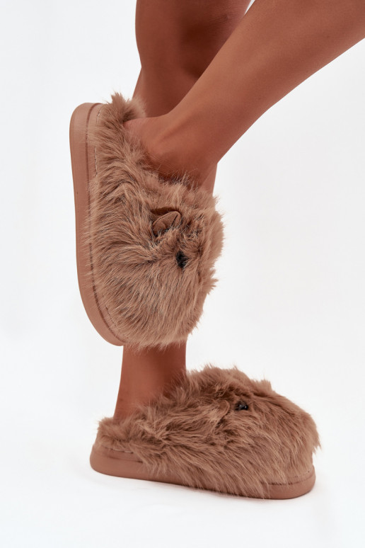 mit Pelzmantel Kapice Feminin Kapibary Khaki-Farbe Pravelle