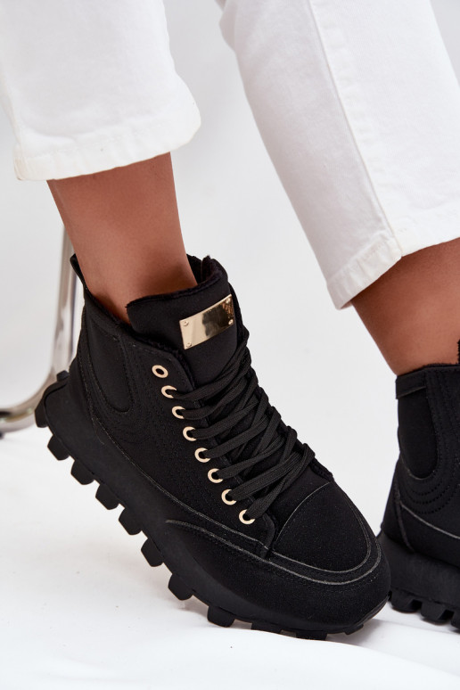 sich Zuarm laufen Schuhe Feminin mit einer Plattform schZuarze Farbe Es mussrivira