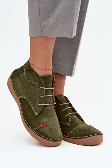 Haut Schuhe FemininPrzeszyciami Zum Schloss Artiker 57C2119 grüne Farbe