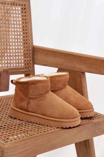 Schneestiefel Kindisch Jugend sich Zuarm laufen mit Fell innen braune Farbe Mireya