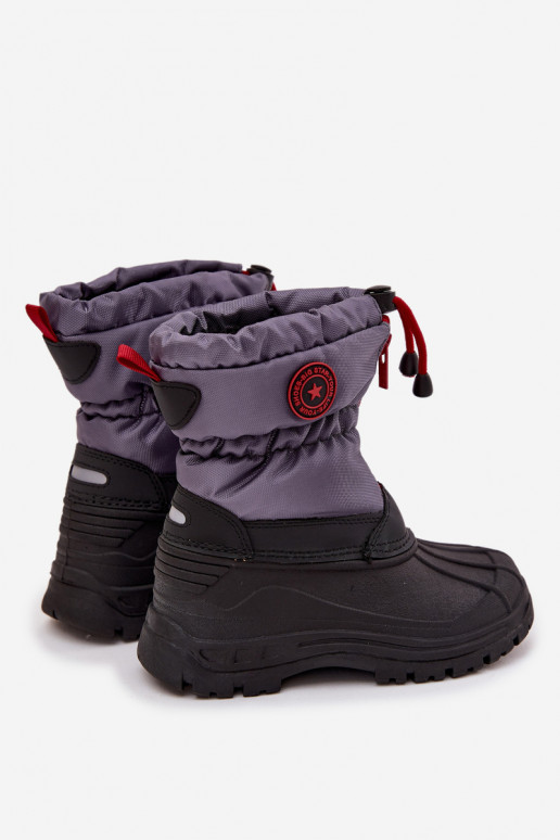 Schneestiefel für Kinder Zum Schloss Big Star SS374031 grau-schZuarze Farbe