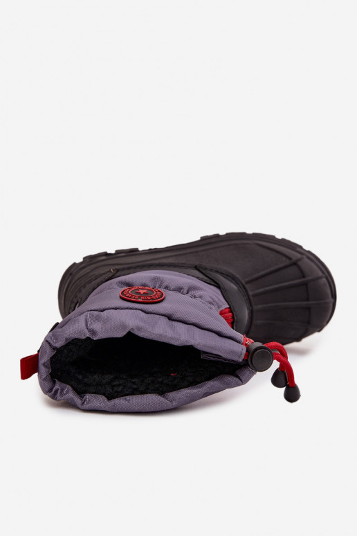 Schneestiefel für Kinder Zum Schloss Big Star SS374031 grau-schZuarze Farbe