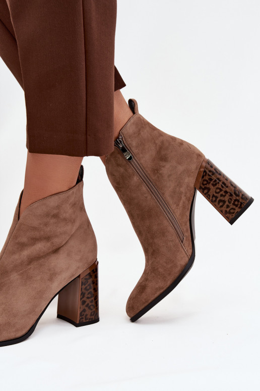 Haut aus INildleder Stiefel mit Heizung im Inneren Beige Zivella Haut aus INildleder Stiefel mit Heizung im Inneren Beige Zivella