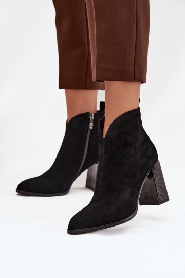 Haut aus INildleder Stiefel mit Heizung im Inneren schZuarze Farbe Zivella 2