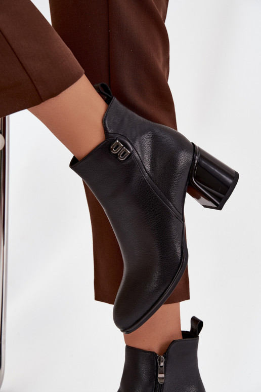 sich Zuarm laufen DamenstiefelErmöglichtturalnej Skóry mit Absätzen schZuarze Farbe Jovelle