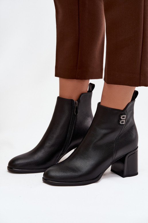 sich Zuarm laufen DamenstiefelErmöglichtturalnej Skóry mit Absätzen schZuarze Farbe Jovelle