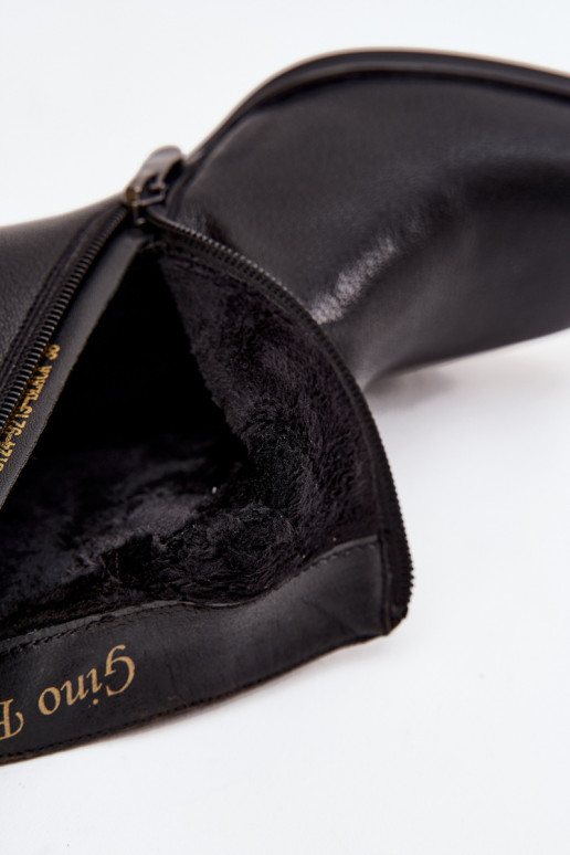 sich Zuarm laufen DamenstiefelErmöglichtturalnej Skóry mit Absätzen schZuarze Farbe Jovelle