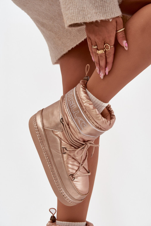 Schneestiefel Feminin mit stilvollen Details O'NEILL LISA INOMEN HIGH 90253012.99U goldene Farbe