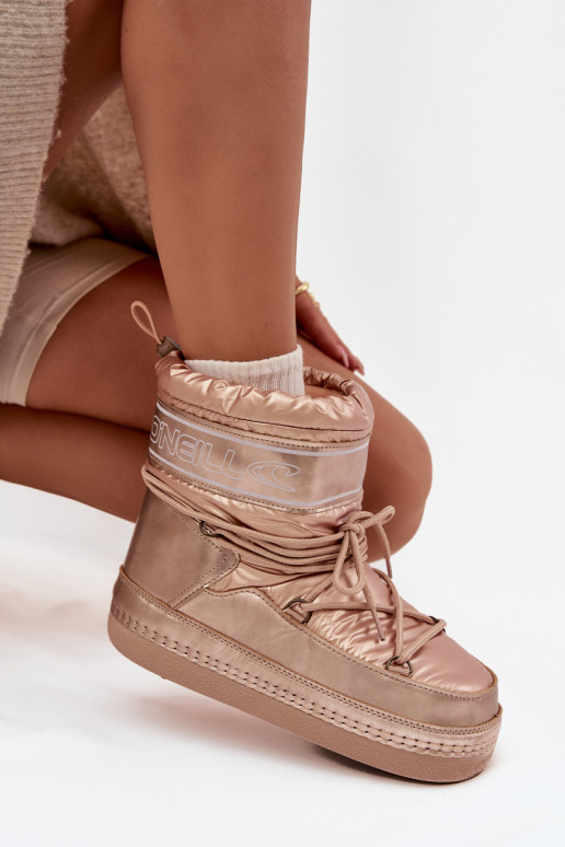 Schneestiefel Feminin mit stilvollen Details O'NEILL LISA INOMEN HIGH 90253012.99U goldene Farbe