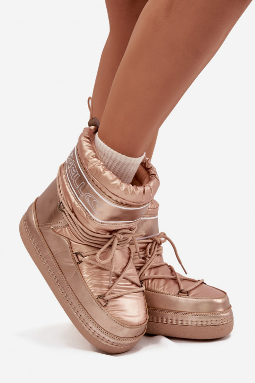 Schneestiefel Feminin mit stilvollen Details O'NEILL LISA INOMEN HIGH 90253012.99U goldene Farbe