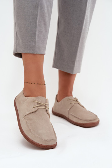 Schuhe Feminin Typu BarefootErmöglichtturalnego aus INildlederu Zazoo 327 elfenbeinfarbe 2