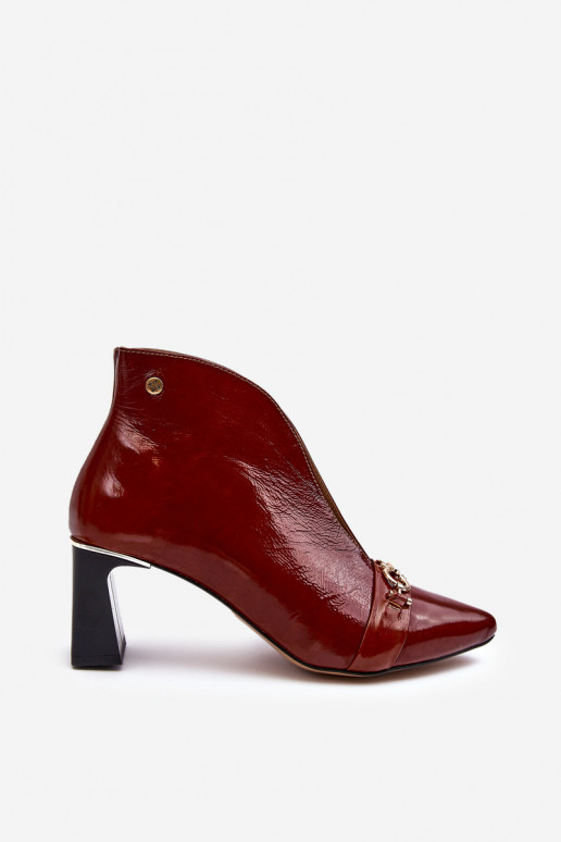 Haut Stiefel mit Absätzen Es mussciejka 05262-02 braune Farbe