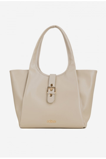 Handheld Käuferka mit Schnallen NOBO BAG6010-015 HellBeige