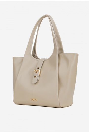 Handheld Käuferka mit Schnallen NOBO BAG6010-015 HellBeige 2