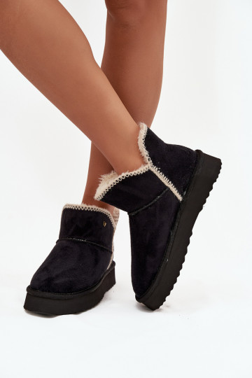 Schneestiefel Feminin mit einer Plattform INrangler 20253093.25Y schZuarze Farbe