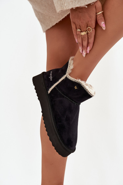 Schneestiefel Feminin mit einer Plattform INrangler 20253093.25Y schZuarze Farbe