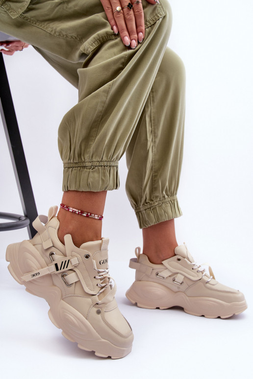 Turnschuhe Sneakers Stilvollllschuhe GOE MM2N4015 Beige