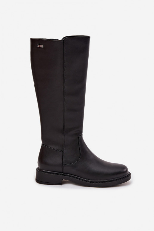 Haut INarme Stiefel mit breiten Absätzen Sergio Leone KZ25600-S schZuarze Farbe Haut INarme Stiefel mit breiten Absätzen Sergio Leone KZ25600-S schZuarze Farbe