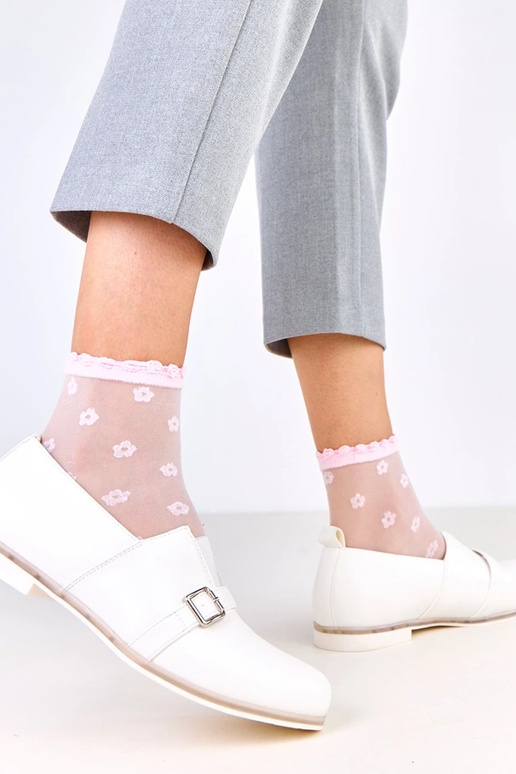 Weiße Halbstiefel für Frauen mit...