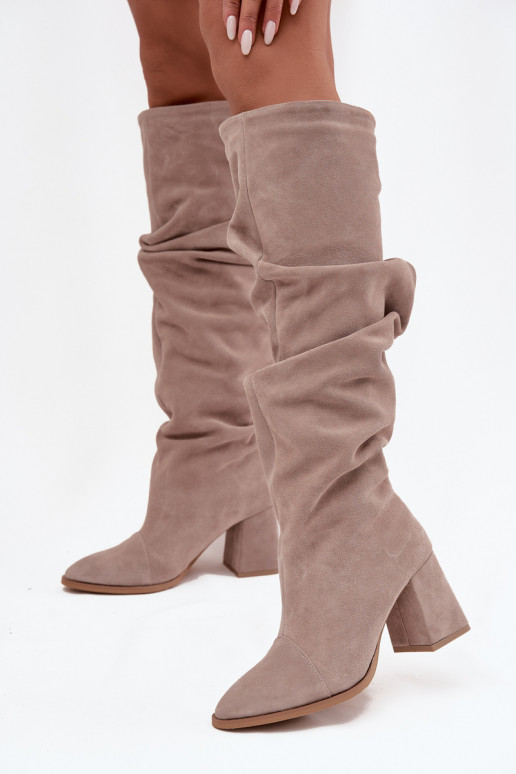 Faltig StiefelErmöglichtturalnego aus INildlederu mit Absätzen sich Zuarm laufen Zazoo 4228 Beige Faltig StiefelErmöglichtturalnego aus INildlederu mit Absätzen sich Zuarm laufen Zazoo 4228 Beige