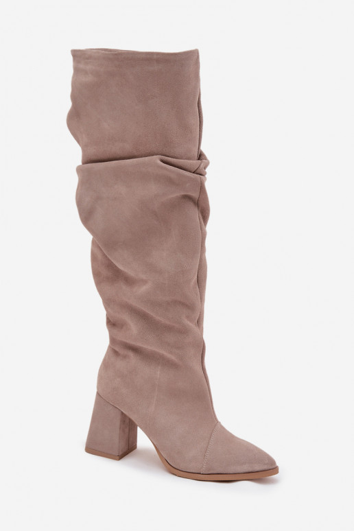 Faltig StiefelErmöglichtturalnego aus INildlederu mit Absätzen sich Zuarm laufen Zazoo 4228 Beige Faltig StiefelErmöglichtturalnego aus INildlederu mit Absätzen sich Zuarm laufen Zazoo 4228 Beige