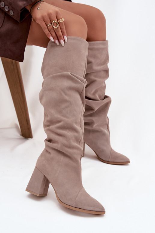 Faltig StiefelErmöglichtturalnego aus INildlederu mit Absätzen sich Zuarm laufen Zazoo 4228 Beige Faltig StiefelErmöglichtturalnego aus INildlederu mit Absätzen sich Zuarm laufen Zazoo 4228 Beige