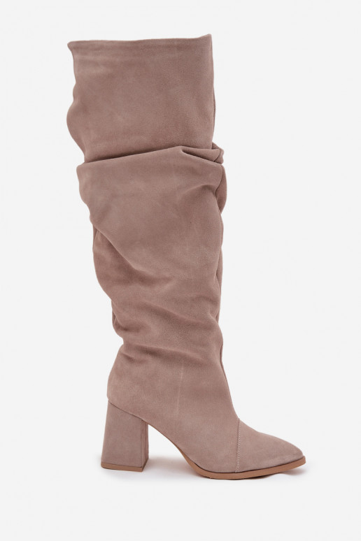 Faltig StiefelErmöglichtturalnego aus INildlederu mit Absätzen sich Zuarm laufen Zazoo 4228 Beige Faltig StiefelErmöglichtturalnego aus INildlederu mit Absätzen sich Zuarm laufen Zazoo 4228 Beige