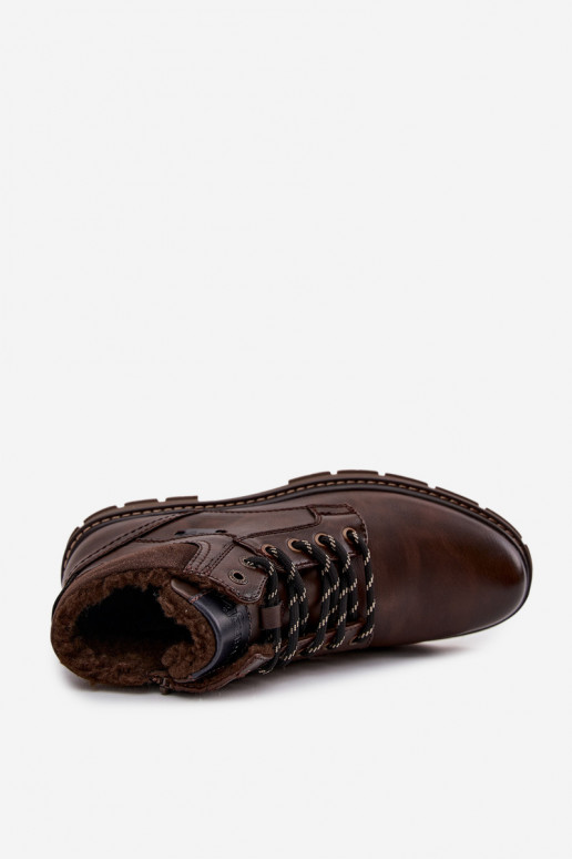 Schuhe Männlich sich Zuarm laufen INrangler 20253034.IKU dunkelbraun