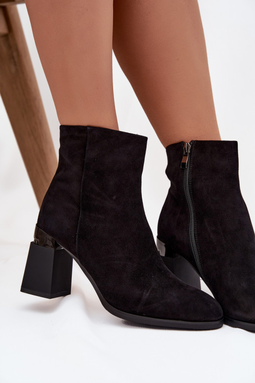 DamenstiefelErmöglichtturalnego aus INildlederu mit Absätzen sich Zuarm laufen D&A CR52-718 schZuarze Farbe