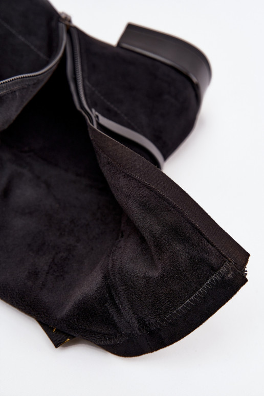 Haut Damenstiefel D&A CR52-679 schZuarze Farbe Haut Damenstiefel D&A CR52-679 schZuarze Farbe