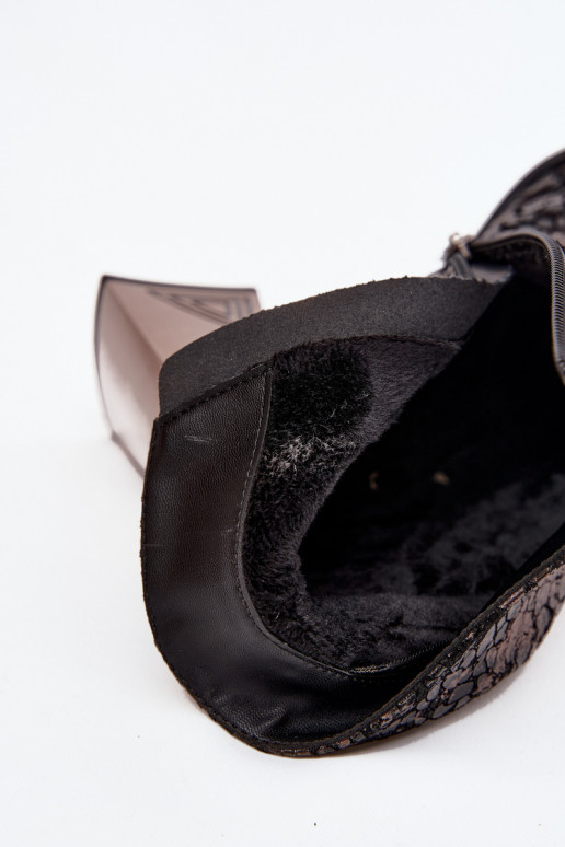 Haut Damenstiefel D&A CR52-679 schZuarze Farbe Haut Damenstiefel D&A CR52-679 schZuarze Farbe