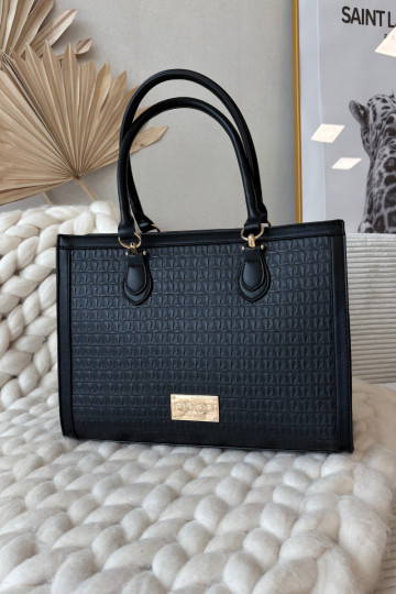 Tasche mit eingeprägtem Muster NOBO BAG6150-020 schwarz