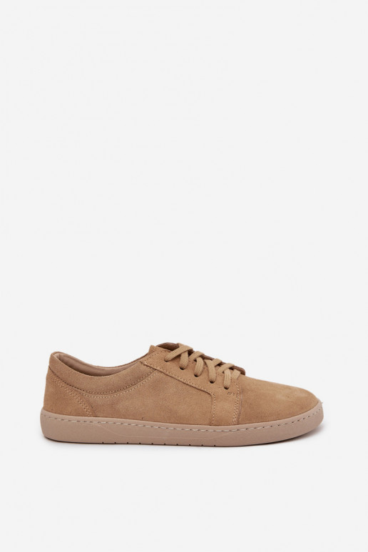 lässige Schuhe Typu BarefootErmöglichtturalnego aus INildlederu Zazoo 314 Beige