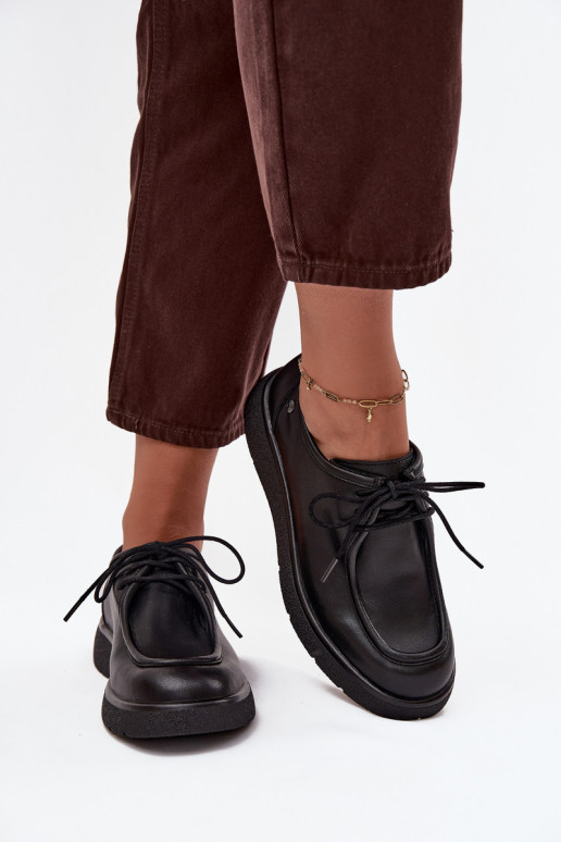 Haut Schuhe Feminin Es mussciejka K7189-01 schZuarze Farbe Haut Schuhe Feminin Es mussciejka K7189-01 schZuarze Farbe